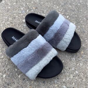 ROAM Women's Slippers in Gray and Black